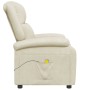 Sillón de masaje de cuero sintético blanco crema von , Elektrische Massagesessel - Ref: Foro24-340163, Preis: 225,67 €, Rabat...