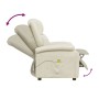 Sillón de masaje de cuero sintético blanco crema von , Elektrische Massagesessel - Ref: Foro24-340163, Preis: 225,67 €, Rabat...