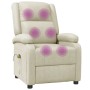 Sillón de masaje de cuero sintético blanco crema von , Elektrische Massagesessel - Ref: Foro24-340163, Preis: 225,67 €, Rabat...