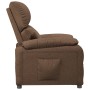 Sillón reclinable de tela marrón by , Armchairs - Ref: Foro24-344905, Price: 185,88 €, Discount: %