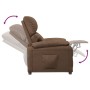 Sillón reclinable de tela marrón by , Armchairs - Ref: Foro24-344905, Price: 185,88 €, Discount: %