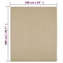 Sábana bajera jersey algodón gris taupe 160x200 cm de vidaXL, Sábanas - Ref: Foro24-136226, Precio: 17,53 €, Descuento: %