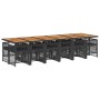 Set comedor de jardín con cojines 13 pzas ratán sintético negro von , Gartensets - Ref: Foro24-3210951, Preis: 1,00 €, Rabatt...