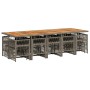 Set comedor de jardín con cojines 15 pzas ratán sintético gris by , Garden sets - Ref: Foro24-3210998, Price: 852,35 €, Disco...