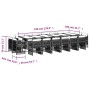 Set de muebles jardín 17 pzas con cojines ratán sintético negro de , Conjuntos de jardín - Ref: Foro24-3211071, Precio: 953,13 €