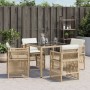 Sillas de jardín con cojines 4 uds ratán sintético beige by , Garden chairs - Ref: Foro24-364970, Price: 174,05 €, Discount: %