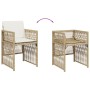 Sillas de jardín con cojines 4 uds ratán sintético beige by , Garden chairs - Ref: Foro24-364970, Price: 174,05 €, Discount: %