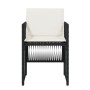 Sillas de jardín con cojines 4 unidades ratán sintético negro de , Sillas de jardín - Ref: Foro24-364966, Precio: 172,74 €
