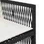 Sillas de jardín con cojines 4 unidades ratán sintético negro de , Sillas de jardín - Ref: Foro24-364966, Precio: 172,74 €