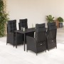 Set de muebles jardín 5 pzas con cojines ratán sintético negro von , Gartensets - Ref: Foro24-3213401, Preis: 599,41 €, Rabat...