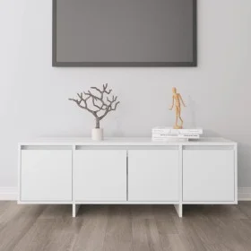 Weißer TV-Schrank aus Sperrholz, 120 x 30 x 40,5 cm von vidaXL, TV-Möbel - Ref: Foro24-809575, Preis: 82,00 €, Rabatt: %