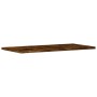 Estantes pared 4 uds madera ingeniería roble humo 60x20x1,5 cm