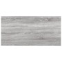 Estantes pared 4 uds madera ingeniería gris Sonoma 60x20x1,5 cm