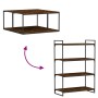 Estantes pared 4 uds madera ingeniería roble humo 80x40x1,5 cm de , Estanterías - Ref: Foro24-838273, Precio: 48,70 €