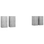 Muebles de salón 4 pzas gris hormigón 30,5x30x60 cm von , TV-Möbel - Ref: Foro24-3079160, Preis: 118,13 €, Rabatt: %