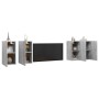 Muebles de salón 4 pzas gris hormigón 30,5x30x60 cm von , TV-Möbel - Ref: Foro24-3079160, Preis: 118,13 €, Rabatt: %