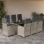 Set comedor de jardín 9 pzas cojines ratán sintético gris claro von , Gartensets - Ref: Foro24-3212267, Preis: 1,00 €, Rabatt: %