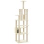 Cat scratching post with cream sisal posts 183 cm by vidaXL, Cat furniture - Ref: Foro24-171482, Price: 85,69 €, Discount: %