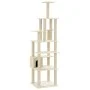 Cat scratching post with cream sisal posts 183 cm by vidaXL, Cat furniture - Ref: Foro24-171482, Price: 84,26 €, Discount: %