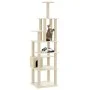 Cat scratching post with cream sisal posts 183 cm by vidaXL, Cat furniture - Ref: Foro24-171482, Price: 84,26 €, Discount: %