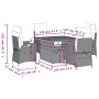 Set comedor de jardín 5 pzas con cojines ratán sintético beige by , Garden sets - Ref: Foro24-3277486, Price: 653,29 €, Disco...