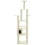 Cat scratching post with cream sisal posts 183 cm by vidaXL, Cat furniture - Ref: Foro24-171482, Price: 84,26 €, Discount: %
