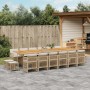Set comedor de jardín 17 pzas con cojines ratán sintético beige von , Gartensets - Ref: Foro24-3211012, Preis: 1,00 €, Rabatt: %