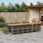 Set comedor de jardín 17 pzas y cojines ratán sintético gris | Foro24.es | Tu tienda online para hogar, jardín y más Foro24.es