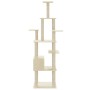 Cat scratching post with cream sisal posts 183 cm by vidaXL, Cat furniture - Ref: Foro24-171482, Price: 85,69 €, Discount: %