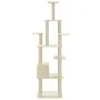 Cat scratching post with cream sisal posts 183 cm by vidaXL, Cat furniture - Ref: Foro24-171482, Price: 84,26 €, Discount: %