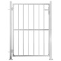 Puerta de jardín de acero inoxidable 100x125 cm