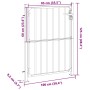 Puerta de jardín de acero inoxidable 100x125 cm by , garden gates - Ref: Foro24-376470, Price: 152,18 €, Discount: %