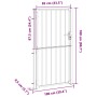 Puerta de jardín de acero inoxidable 100x180 cm by , garden gates - Ref: Foro24-376472, Price: 179,69 €, Discount: %