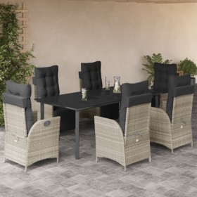 Comprar Set comedor jardín 7 pzas y cojines ratán