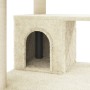 Kratzbaum für Katzen mit cremefarbenen Sisalstämmen, 183 cm von vidaXL, Katzenmöbel - Ref: Foro24-171482, Preis: 85,69 €, Rab...