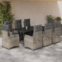 Set comedor de jardín 9 pzas cojines ratán sintético gris claro by , Garden sets - Ref: Foro24-3213036, Price: 1,00 €, Discou...