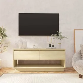 TV-Schrank aus Sonoma-Eichensperrholz, 102 x 41 x 44 cm von vidaXL, TV-Möbel - Ref: Foro24-809488, Preis: 66,70 €, Rabatt: %