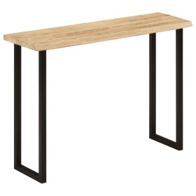 Mesa consola con borde natural madera mango