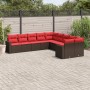 Set de sofás de jardín 10 pzas y cojines ratán sintético marrón von , Gartensets - Ref: Foro24-3219504, Preis: 700,76 €, Raba...