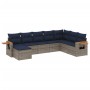 Set de sofás de jardín 8 pzas con cojines ratán sintético gris by , Garden sets - Ref: Foro24-3227090, Price: 582,05 €, Disco...