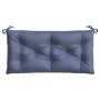 Cojín para banco de jardín tela Oxford azul marino 110x50x7 cm by , Cushions for chairs and sofas - Ref: Foro24-379211, Price...