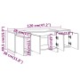 TV-Schrank aus Sonoma-Eichensperrholz, 120 x 30 x 40,5 cm von vidaXL, TV-Möbel - Ref: Foro24-809578, Preis: 70,54 €, Rabatt: %