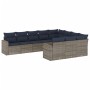 Set de sofás de jardín 10 pzas con cojines ratán sintético gris by , Garden sets - Ref: Foro24-3219481, Price: 729,38 €, Disc...