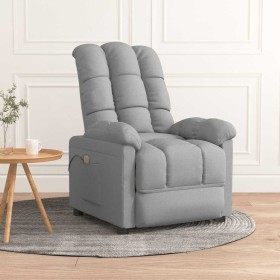 Sillón de masaje tela gris claro de , Sillones de masaje eléctricos - Ref: Foro24-342733, Precio: 197,81 €, Descuento: -5%%