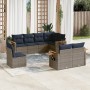 Set de sofás de jardín 8 pzas con cojines ratán sintético gris | Foro24.es | Tu tienda online para hogar, jardín y más Foro24.es