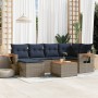 Set de sofás de jardín 7 pzas con cojines ratán sintético gris by , Garden sets - Ref: Foro24-3227027, Price: 499,37 €, Disco...