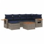 Set de sofás de jardín 7 pzas con cojines ratán sintético gris by , Garden sets - Ref: Foro24-3227027, Price: 499,37 €, Disco...