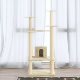Cat scratcher with cream sisal posts 110 cm by vidaXL, Cat furniture - Ref: Foro24-171479, Price: 56,40 €, Discount: %