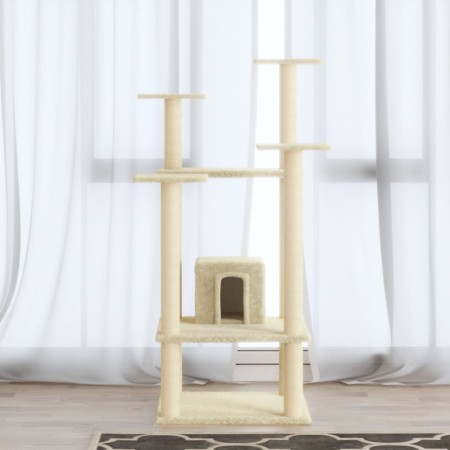 Katzenkratzbaum mit Sisalpfosten creme 110 cm von vidaXL, Katzenmöbel - Ref: Foro24-171479, Preis: 56,40 €, Rabatt: %