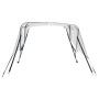 Toldo bimini 3 arcos con paredes laterales 183x(137-152)x137 cm de , Cubiertas para almacenamiento de barcas - Ref: Foro24-94...